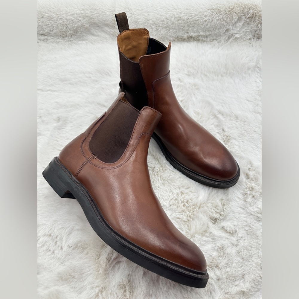 Allen Edmonds Brown Leather Chelsea Boots